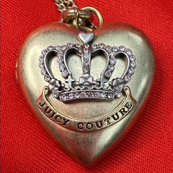 Juicy Couture Heart Shaped Locket with Crown - Picture 5 of 5